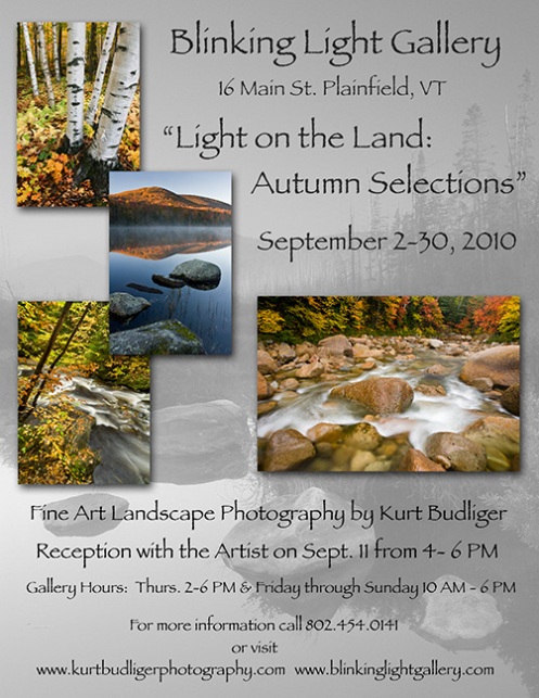 Vermont landscape photography exhibit